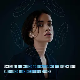 Ігрові бездротові TWS навушники Onikuma T-12 з RGB-підсвіткою, Bluetooth 5.3, Hi-Fi  - мініатюра 3