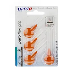 Міжзубні щітки Paro flexi grip x-тонкі, конічні, Ø 1.9/5.0 мм, помаранчеві, 4 шт