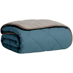 Покривало Cosas OCEAN SAND 200х230 см стьобане двостороннє на ліжко та диван (Blanket_68Sky_84Quartz_kt_15Espresso_200x230)