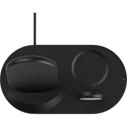 Беспроводное зарядное устройство 3 в 1 Belkin WIZ-001VF Wireless iPhone/Watch/AirPods Black - мініатюра 4