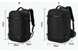 Рюкзак міський Ozuko 8983S 15.6" USB 27 л чорний (16200) - мініатюра 10
