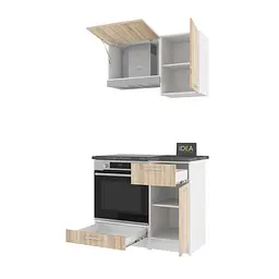 Комплект кухоннний Idea К-93 100 см Білий / Дуб Сонома - мініатюра 2