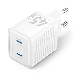 Зарядний пристрій Vention 2xUSB-C PD 45 Вт GaN прозоро-білий (FCFW0-EU) - мініатюра 7
