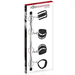 Фіксатор для рук та ніг Fetish Tentation Submission bar with 4 cuffs