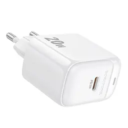 Мережевий зарядний пристрій Borofone BAS43A Type-C PD/QC 20W 100-240V AC 50/60Hz 0.6A White (35134_3345025) - мініатюра 6