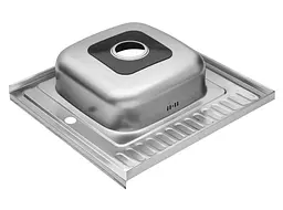 Кухонна мийка Kroner KRP Dekor - 6060L (0,6 мм) (CV022812) - мініатюра 6