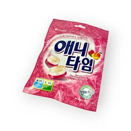 Цукерки Lotte Anytime Xylitol Plum&Peach Слива та персик без цукру 60 г