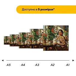 Дерев'яний фігурний пазл Ранок Кобилянської, А3, Дерев'яна коробка 200 елементів - мініатюра 2