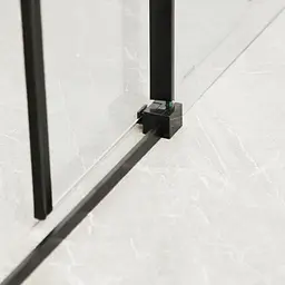 Душова кабіна без піддону Mixxus Premium Diverse SC03-100x80x195-TR Black прозоре скло 6 мм MI6866, Чорний матовий, Універсальна, прозорий - мініатюра 3