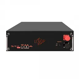 Акумулятор LogicPower LiFePO4 51,2V - 100 Ah (5120Wh) (BMS SP 100A/50А) RM RS485/CAN LCD BL - мініатюра 2