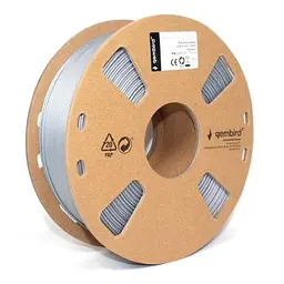 Пластик для 3D-принтера Gembird PLA+, 1.75 мм, 1 kg, silver (3DP-PLA+1.75-02-S) - мініатюра 2