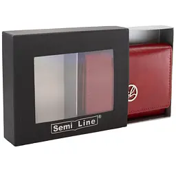 Гаманець жіночий шкіряний Semi Line RFID Red (P8272-2) - мініатюра 3
