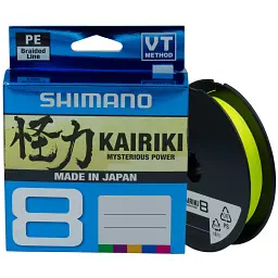Шнур Shimano Kairiki 8 PE 150 м (Yellow) 0.16 мм 10.3 кг