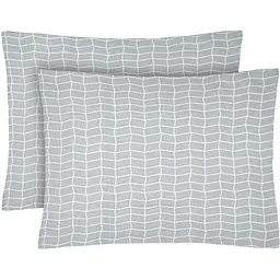 Набір наволочок Home Line бязь паркет сіро-блакитний 50 x 70 см (183258)