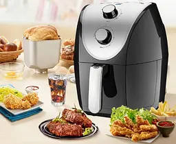 Мультипіч Аерофритниця Аерогриль Запікання 1500Вт 4.8л Sokany HB-8009 - мініатюра 2