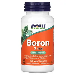 NOW Бор Albion™ 3мг - 100 капсул