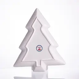 Блюдо сервірувальне новорічне для закусок Christmas 29 × 24 × 2 см фігурне Yiwu HP-SDHK-17 - мініатюра 5