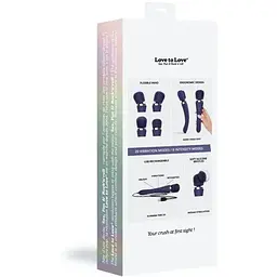 Вібромасажер із силіконовою щіточкою Love to Love Brush Crush - Midnight Indigo - мініатюра 7