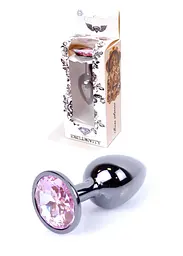 Анальний корок Jewellery Dark Silver PLUG Rose Boss Series 64-00027 101633
