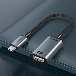 Кабель Cabletime HDMI - USB Type-C V 1.4 (F/M), 0.15 м, 4K/30HZ - мініатюра 3