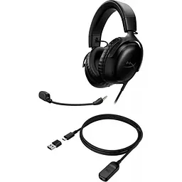 Ігрова гарнітура HyperX Cloud III 3.5mm/USB-A/USB-C Black (727A8AA) - мініатюра 4