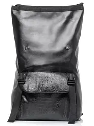Рюкзак ролл Sambag унісекс RollTop Milton принт крокодила з клапаном чорний 41 х 30 х 16 см (24251070) - мініатюра 4
