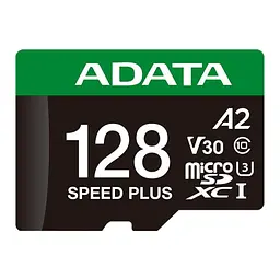Карта пам'яті ADATA 128GB microSD class 10 UHS-I U3 V30 A2 Speed Plus (UD128GUI3V30A2SP-RA1) - мініатюра 2