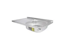 Мийка накладна Brinex 500х800х160мм 1 5080-R, Satin 0,6мм BRIN5080RSAT06 - мініатюра 4