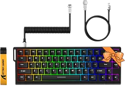 Клавіатура Attack Shark X68 HE RGB Black (AS-X68-HEMS-BK) - мініатюра 3