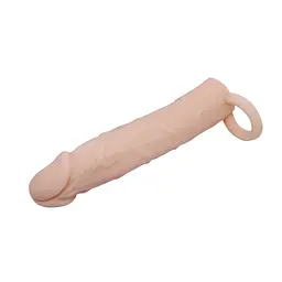 Подовжуюча насадка на член Pretty Love Penis Sleeve Flesh 7 - мініатюра 4