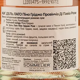 Уцінка. Вино Ca Del Lago Pinot Grigio Delle Venezie Rosato DOC Veneto рожеве сухе 0.75 л - мініатюра 3