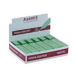 Маркер Axent Highlighter 2537-A, 1-5 мм клиноп. пастель м'ятний (2537-18-A) - мініатюра 2