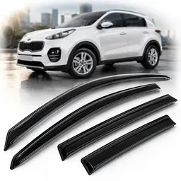 Дефлектори вікон вітровики для KIa Sportage 2015-2021 4 шт (Auto Clover) AC D072