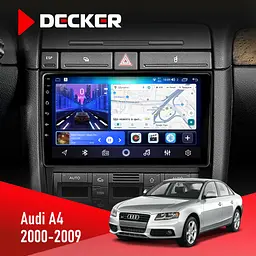 Штатна магнітола Audi A4 2000-2009 Decker D9-006 4x64, 4G Decker (НФ-00002017)