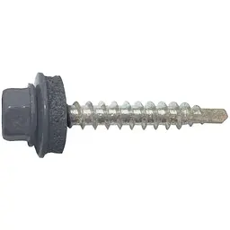 Саморіз даховий FASTENERS HOUSE 4,8 х 19 Графітово-сірий 50шт/уп. зі свердлом Економ КД SDSM (7024)