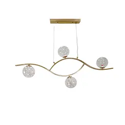 Люстра стельова LED Levistella 9098078-4 BRZ+LED, 4 лампи, бронзовий метал, сучасний стиль