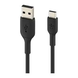 Дата кабель USB 2.0 AM to USB-C 1.0m PVC black Belkin (CAB001BT1MBK) - мініатюра 2
