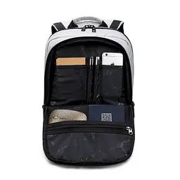 Міський офісний рюкзак Tigernu T-B3142 18л для ноутбука 17" Silver Grey (17050) - мініатюра 3
