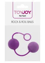 Вагінальні кульки Toy Joy RockRoll, 17 см, пурпурний - мініатюра 4