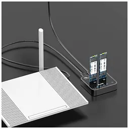 Док-станція для накопичувачів Maiwo 2*NVMe M.2 SSD Key M/B+M USB 3.1 Gen2 Type-C (K3016P) - мініатюра 5