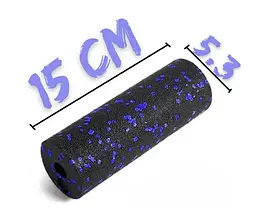 Набір для масажу та йоги PowerPlay PP_4091 EPP (2 м'ячики + валик масажер 15*5,3 см.) Blue + гумка 7,5 кг (PP_4091_Blue) - мініатюра 7