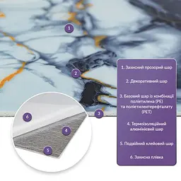 Самоклеюча стінова PET плитка у рулоні 600*3000*2mm (D) SW-00002636 - мініатюра 2