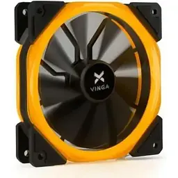 Кулер до корпусу Vinga (LED fan-02 orange)