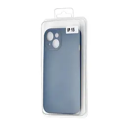 Чохол TPU Matte Case Protected Camera with MagSafe iPhone 15 Blue - мініатюра 2