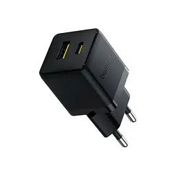 Зарядний пристрій Baseus Palm Fast Charger C+U 20W black (P10111608113-00)