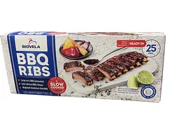 Реберця свинячі BIOVELA у соусі BBQ повільного приготування 500 г (4770081174407)