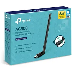 WiFi-адаптер TP-Link Archer T2U plus AC600 USB2.0 ext. ant - мініатюра 7