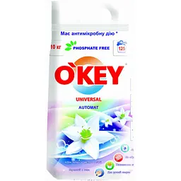 Пральний порошок O'KEY Universal 10 кг (4820049381726)