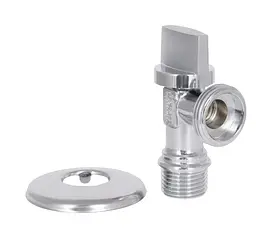 Кран приладовий Thermo Alliance Base Арко 1/2"Зх3/4" З хром, кутовий латунний SD185W1520 - мініатюра 7