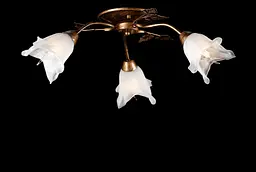 Люстра стельова Splendid Ray L10118/3, E14, бронзова та біла, 3 лампи, 24 см, сучасний стиль для дому